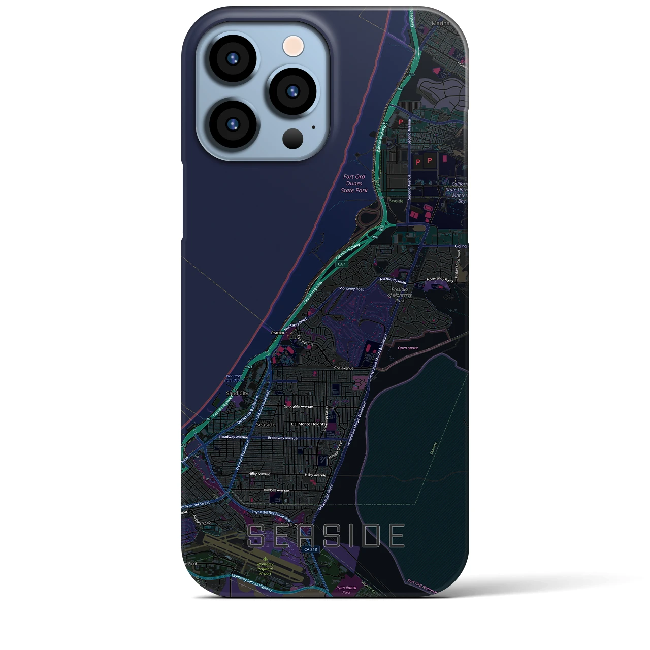 【シーサイド(アメリカ)】地図柄iPhoneケース(バックカバータイプ)