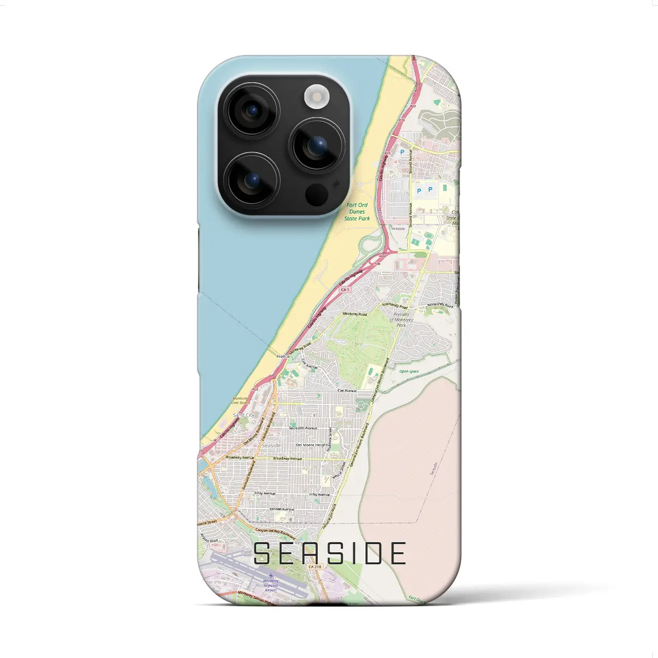 【シーサイド(アメリカ)】地図柄iPhoneケース(バックカバータイプ)