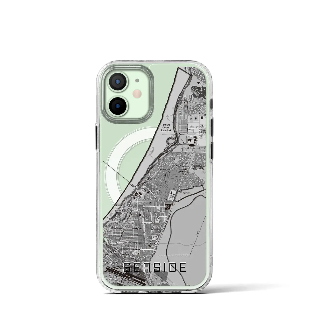 【シーサイド(アメリカ)】地図柄iPhoneケース(MagSafeタイプ)