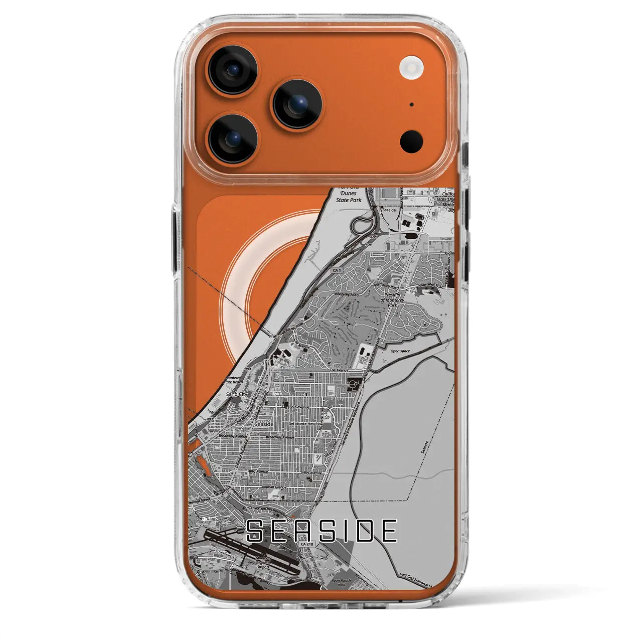 【シーサイド(アメリカ)】地図柄iPhoneケース(MagSafeタイプ)