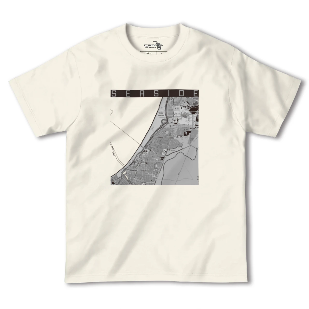 【シーサイド(アメリカ)】地図柄ヘビーウェイトTシャツ