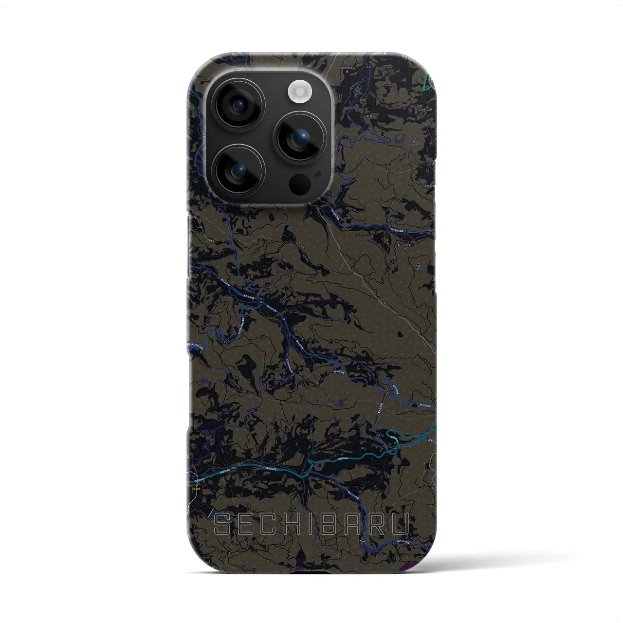 【世知原(長崎県)】地図柄iPhoneケース(バックカバータイプ)