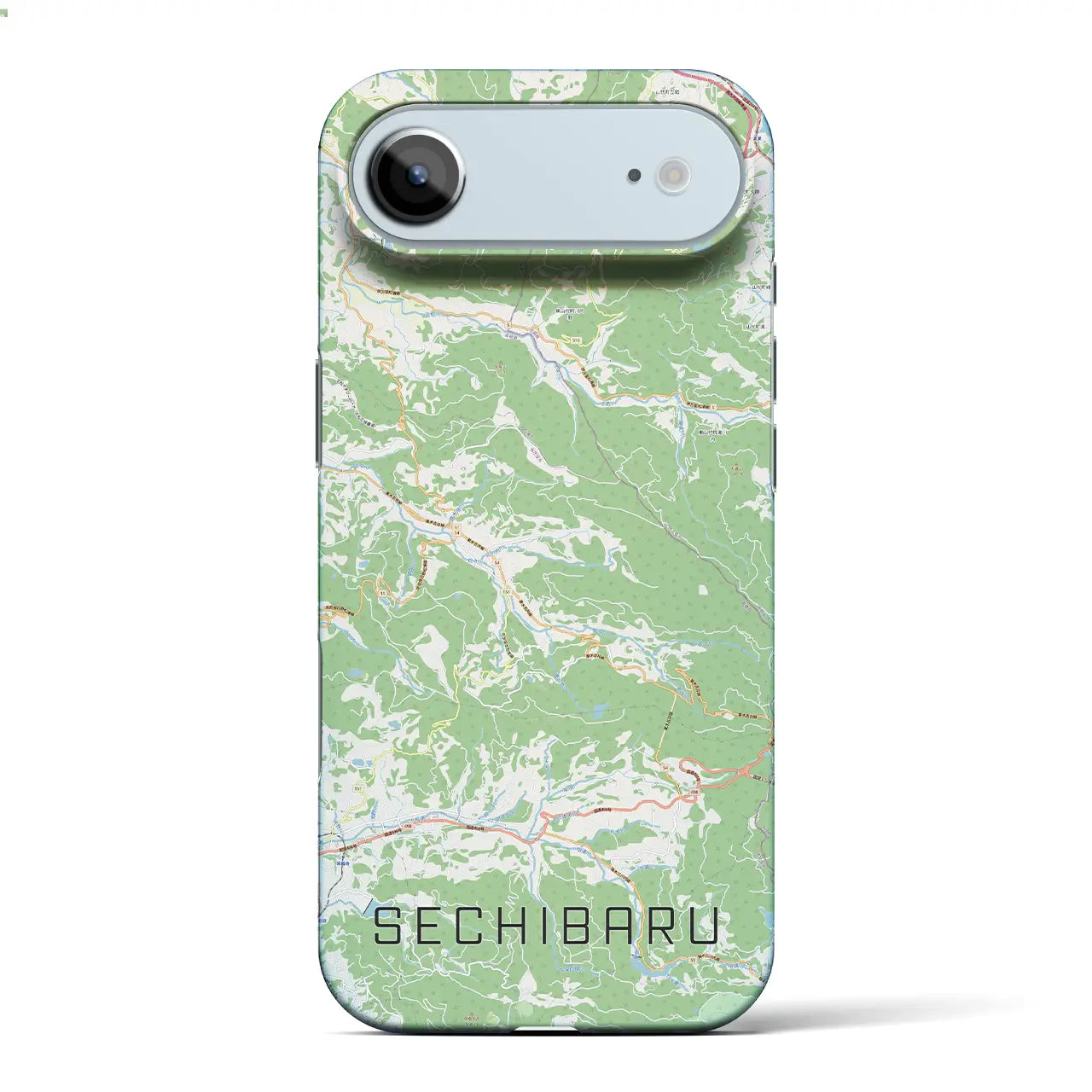 【世知原(長崎県)】地図柄iPhoneケース(バックカバータイプ)