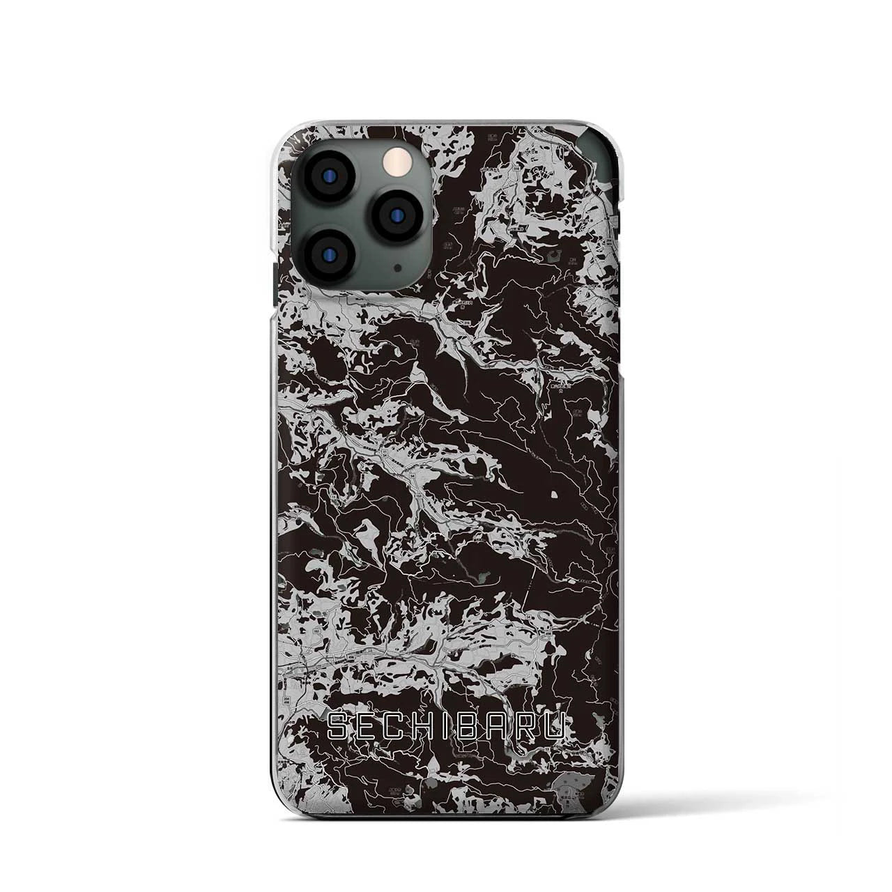 【世知原(長崎県)】地図柄iPhoneケース(クリアタイプ)