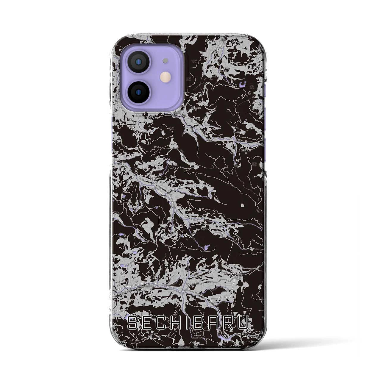 【世知原(長崎県)】地図柄iPhoneケース(クリアタイプ)