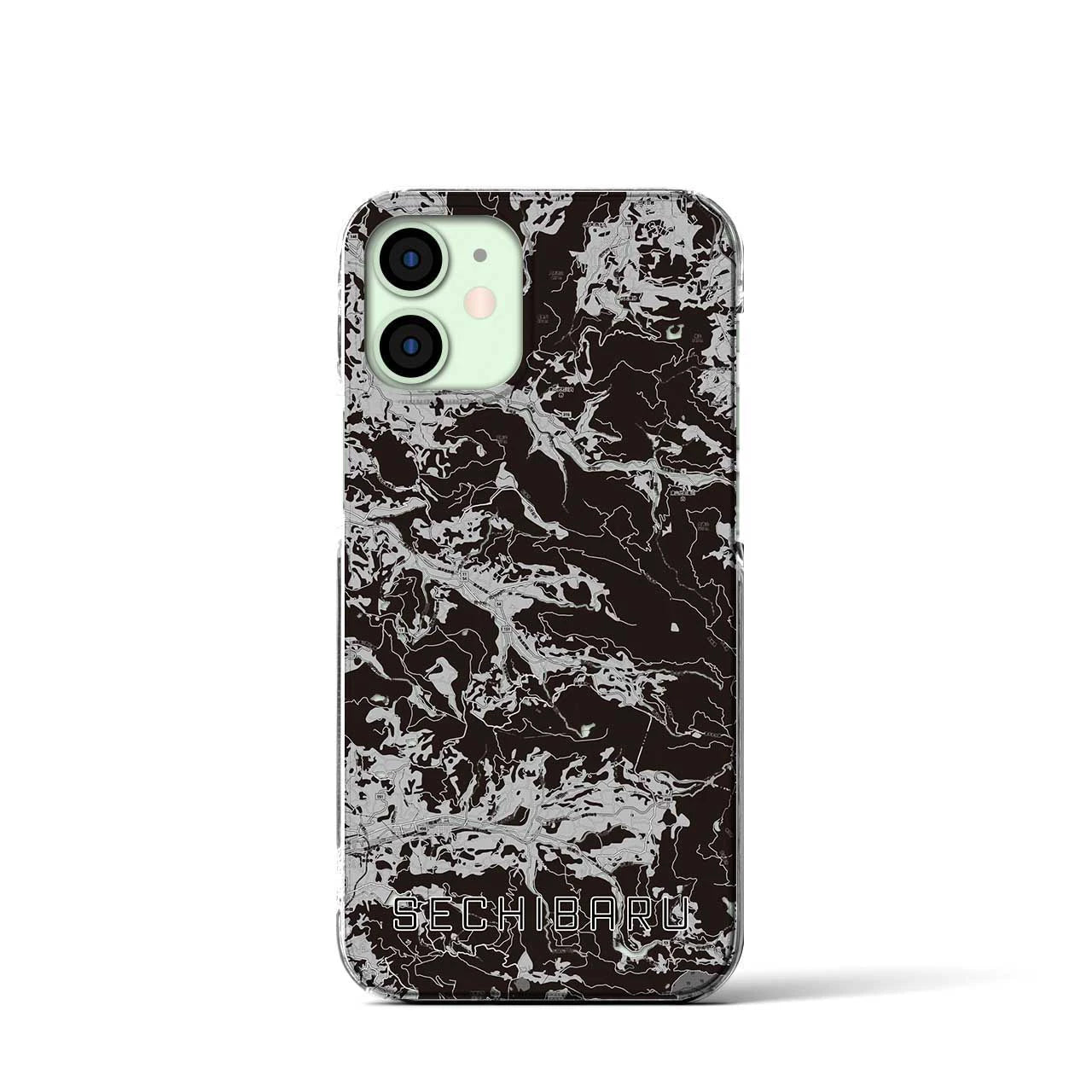 【世知原(長崎県)】地図柄iPhoneケース(クリアタイプ)