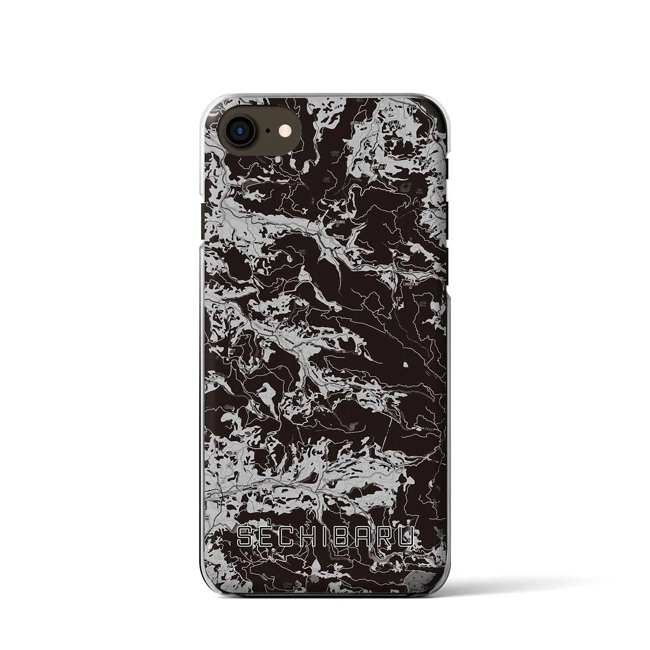 【世知原(長崎県)】地図柄iPhoneケース(クリアタイプ)