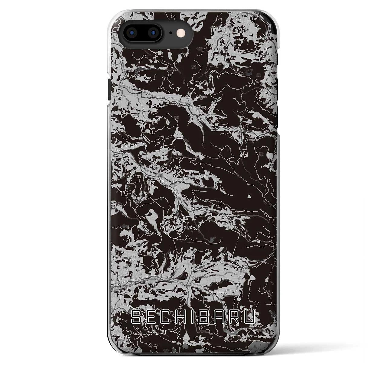 【世知原(長崎県)】地図柄iPhoneケース(クリアタイプ)