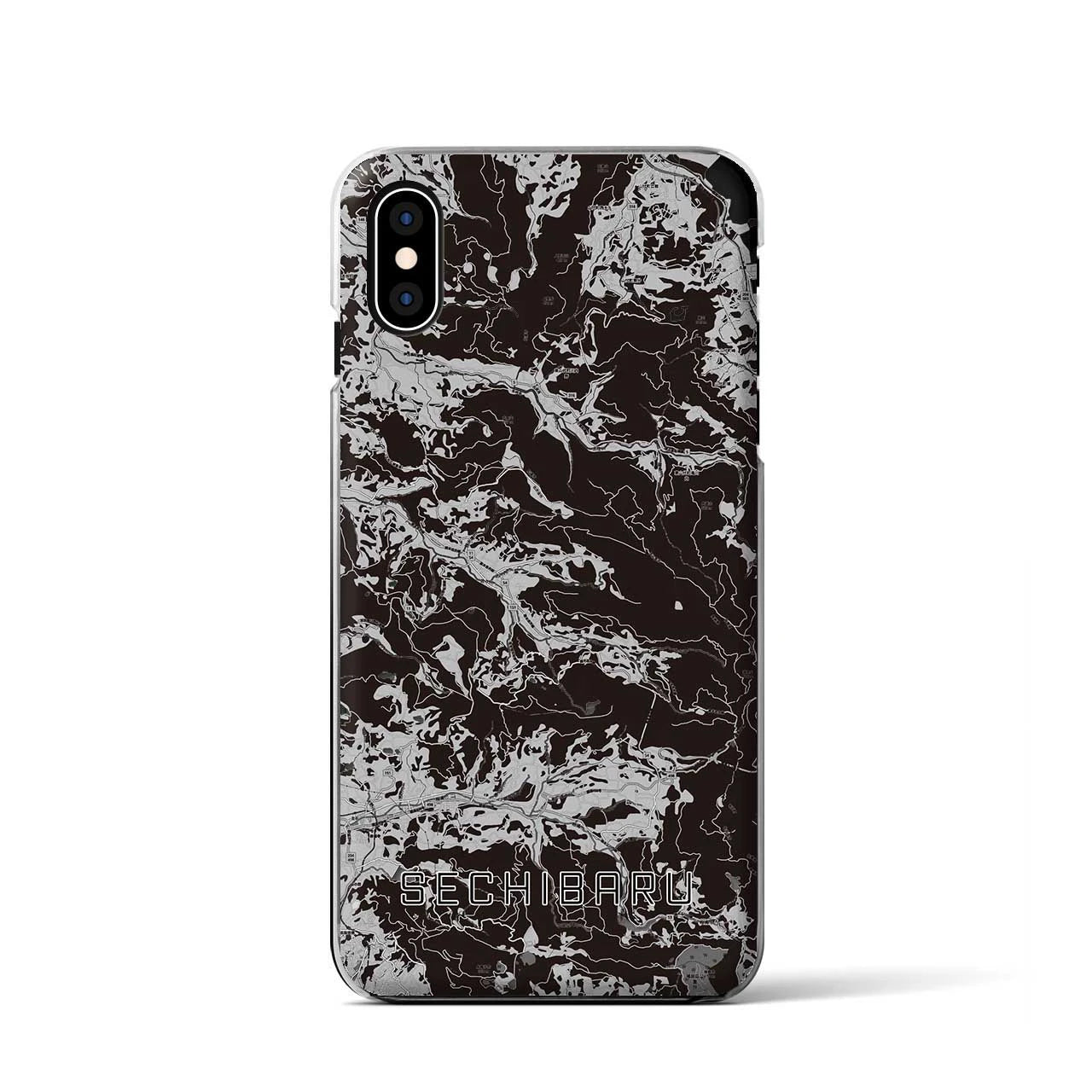 【世知原(長崎県)】地図柄iPhoneケース(クリアタイプ)