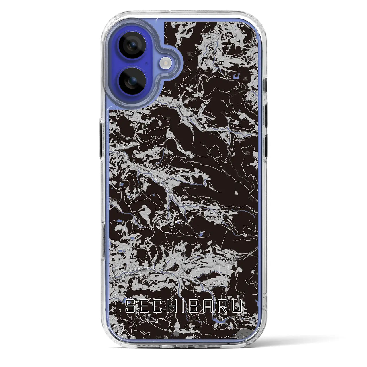 【世知原(長崎県)】地図柄iPhoneケース(MagSafeタイプ)