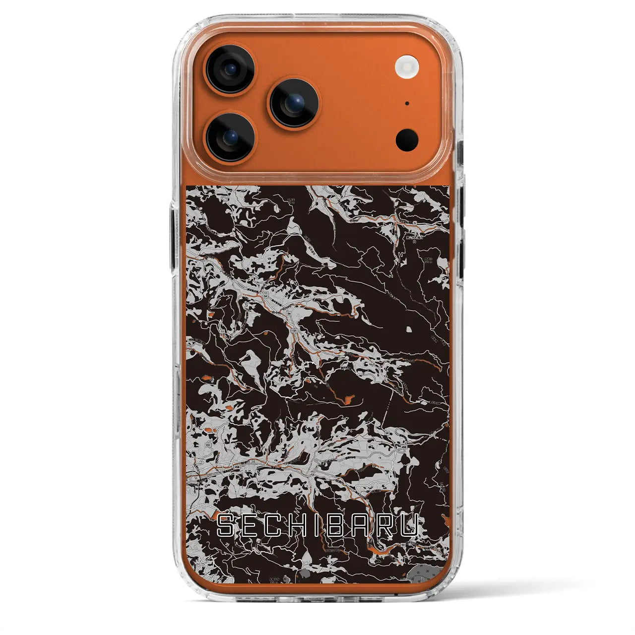 【世知原(長崎県)】地図柄iPhoneケース(MagSafeタイプ)