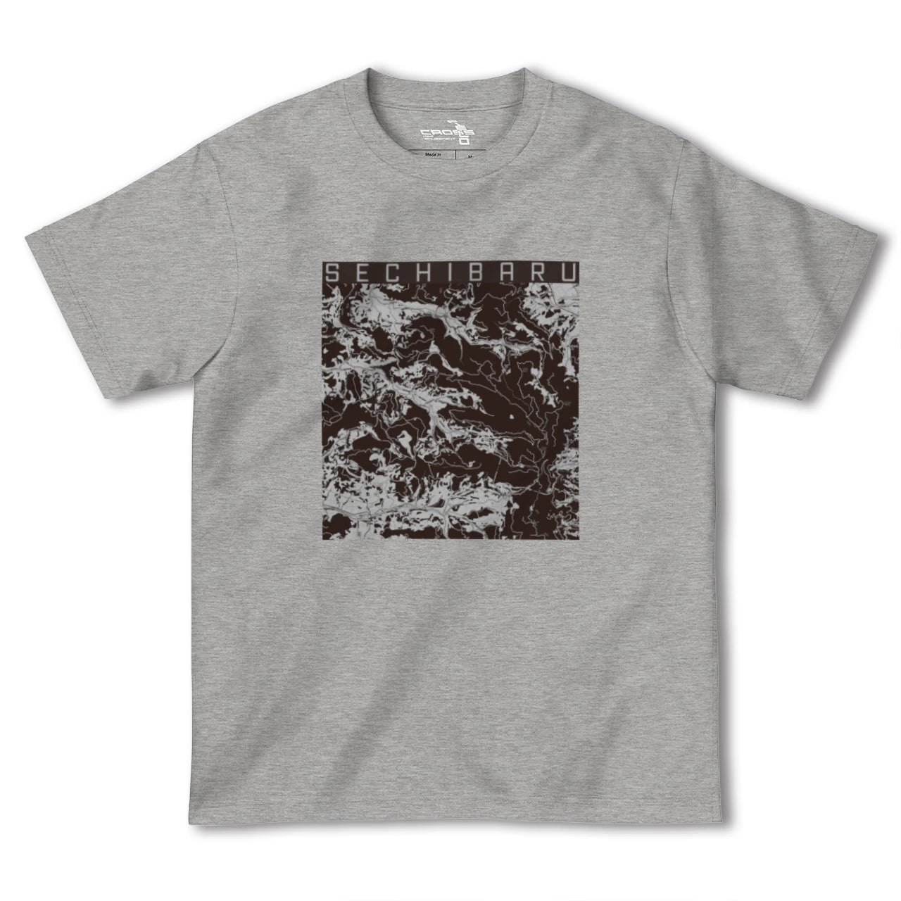 【世知原(長崎県)】地図柄ヘビーウェイトTシャツ