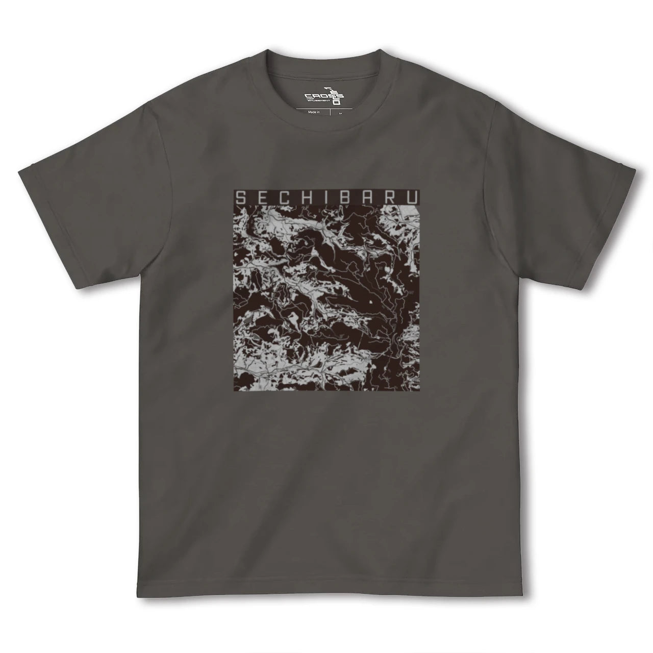 【世知原(長崎県)】地図柄ヘビーウェイトTシャツ