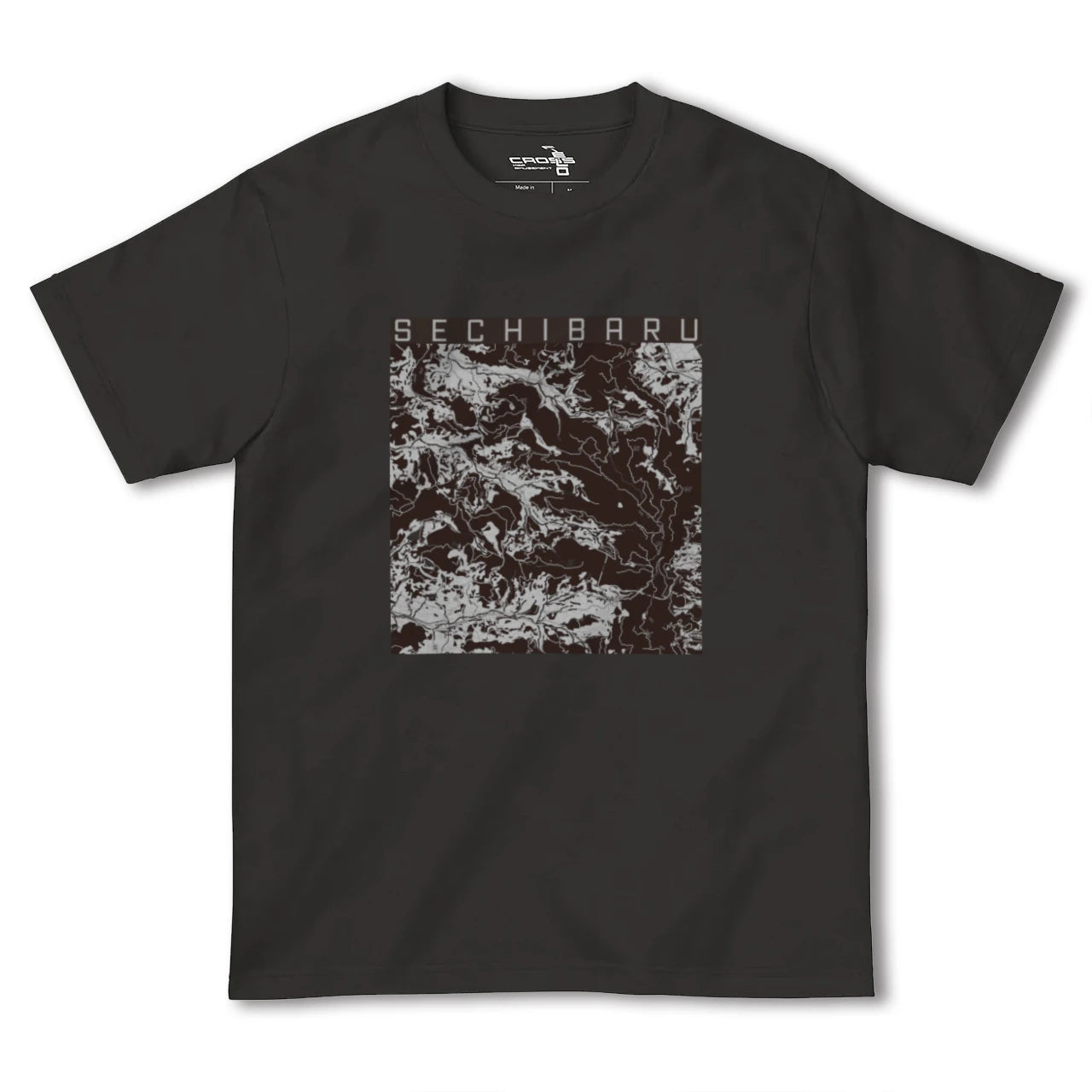 【世知原(長崎県)】地図柄ヘビーウェイトTシャツ