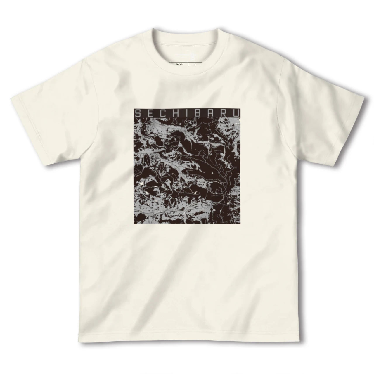 【世知原(長崎県)】地図柄ヘビーウェイトTシャツ