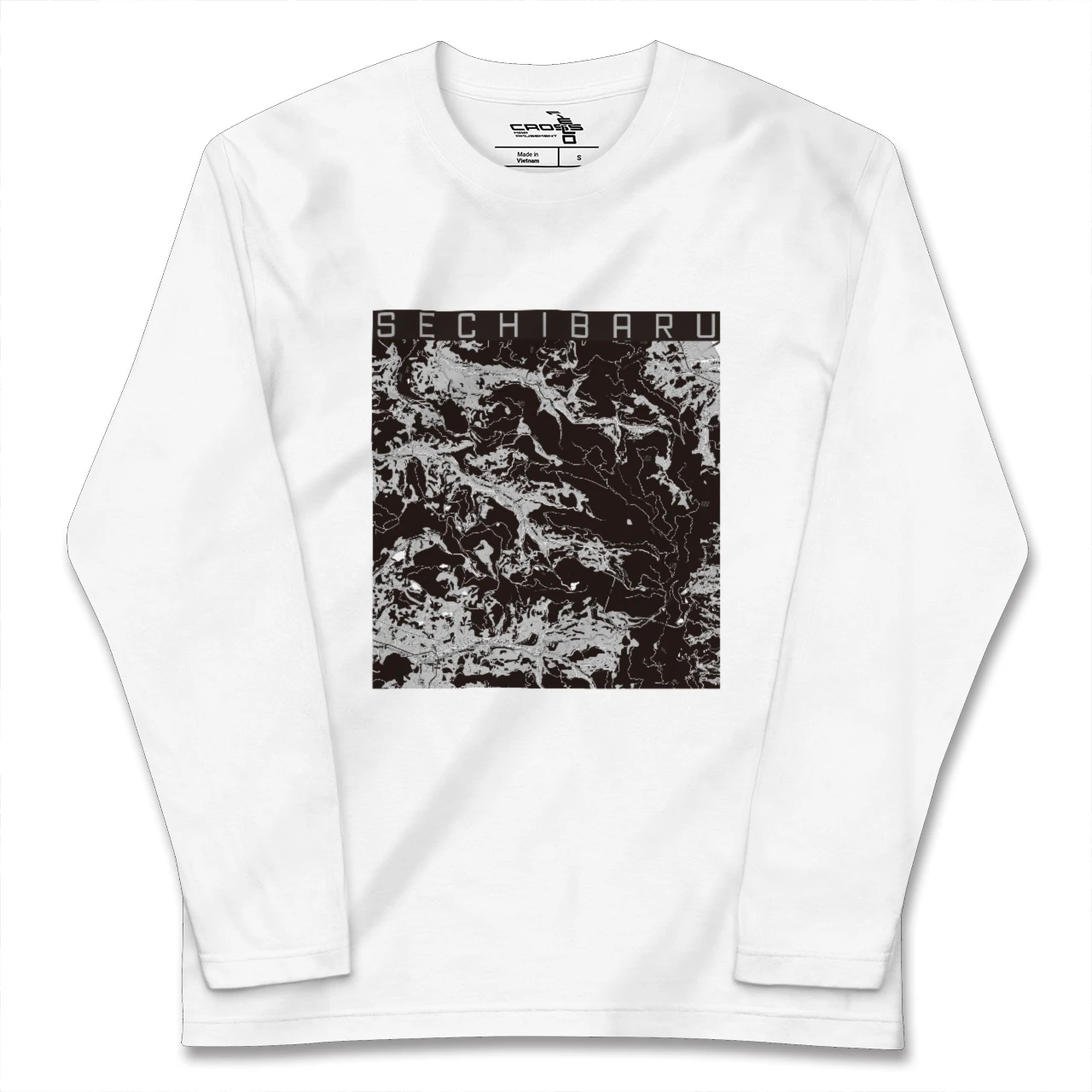 【世知原(長崎県)】地図柄ロングスリーブTシャツ