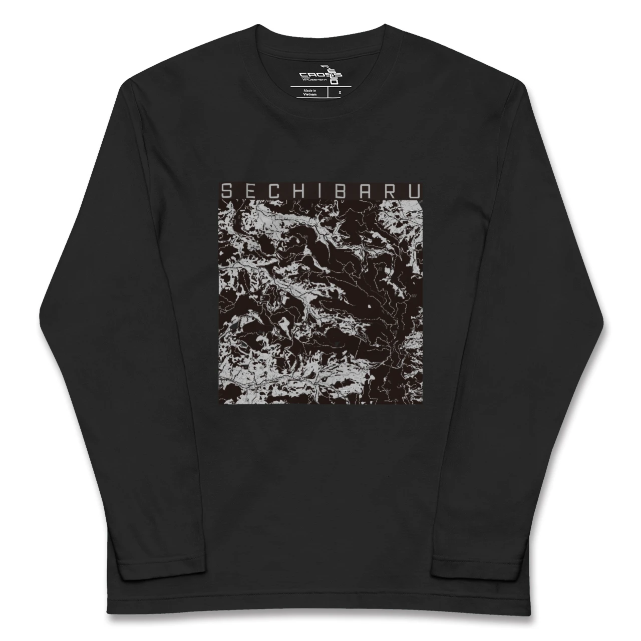 【世知原(長崎県)】地図柄ロングスリーブTシャツ