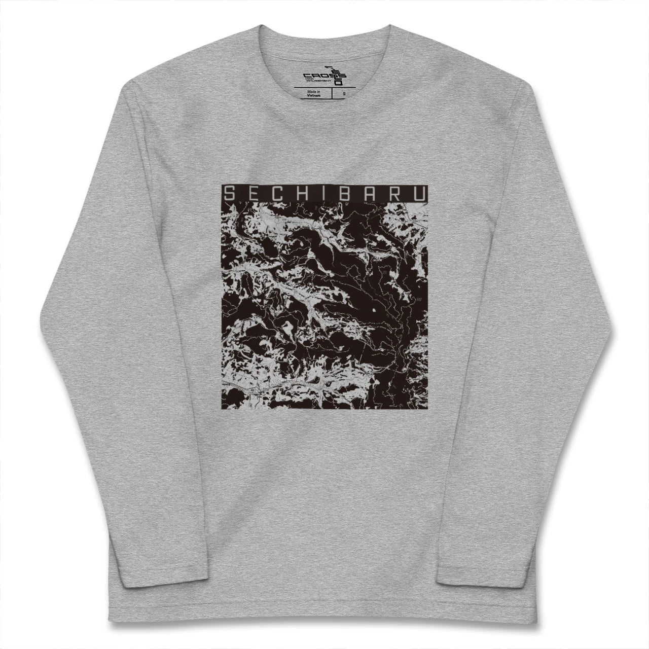 【世知原(長崎県)】地図柄ロングスリーブTシャツ