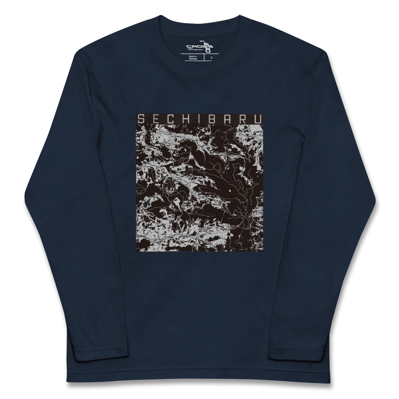 【世知原(長崎県)】地図柄ロングスリーブTシャツ