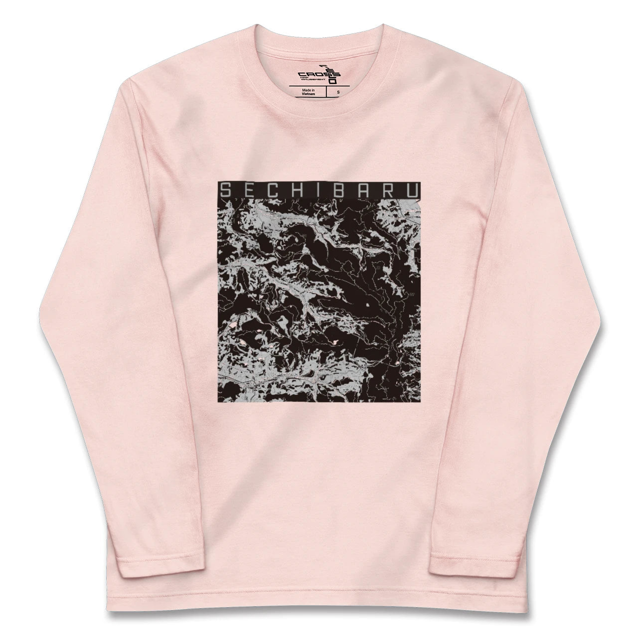 【世知原(長崎県)】地図柄ロングスリーブTシャツ