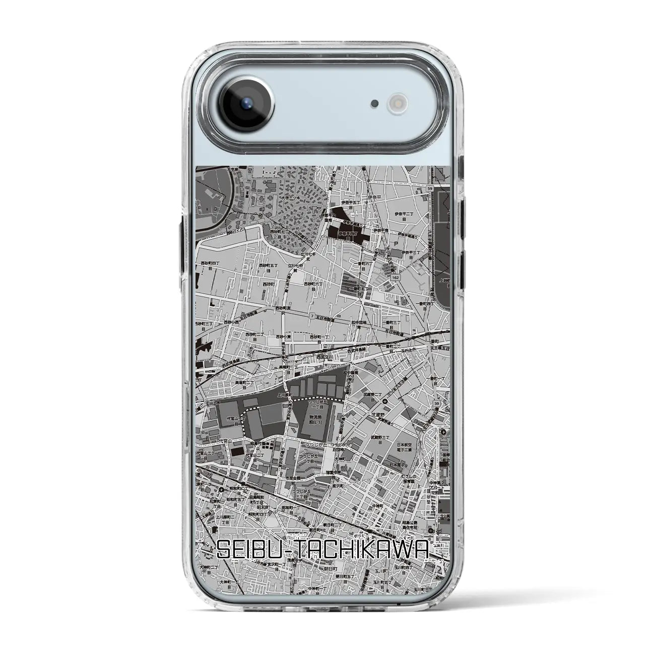 【西武立川(東京都)】地図柄iPhoneケース(MagSafeタイプ)