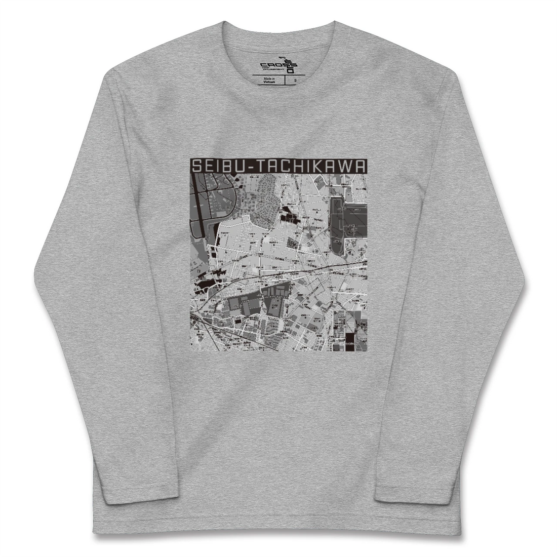 【西武立川(東京都)】地図柄ロングスリーブTシャツ