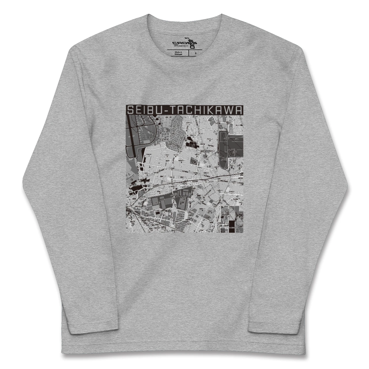 【西武立川(東京都)】地図柄ロングスリーブTシャツ