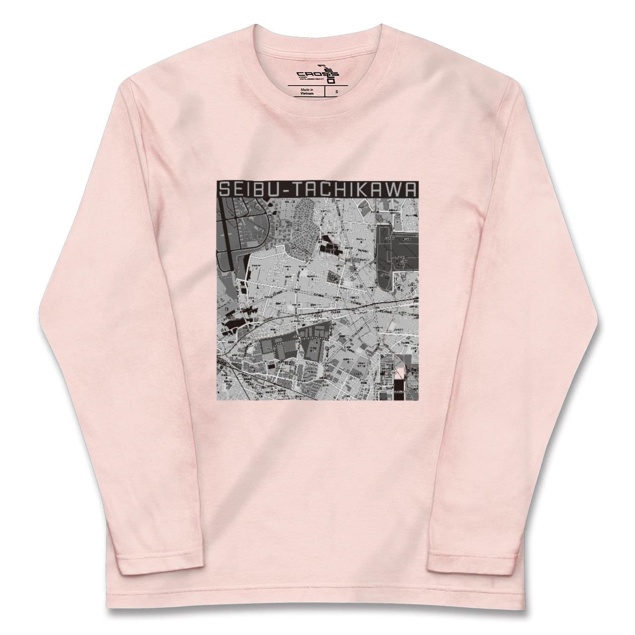 【西武立川(東京都)】地図柄ロングスリーブTシャツ