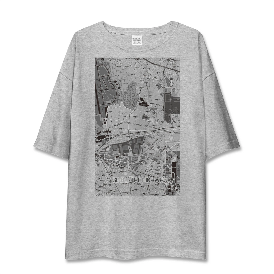 【西武立川(東京都)】地図柄ビッグシルエットTシャツ