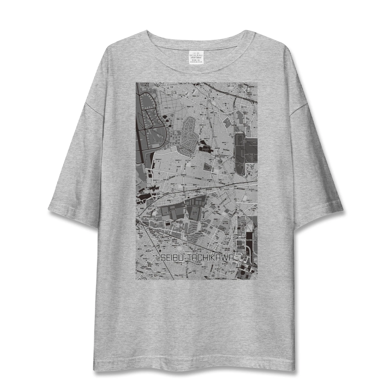 【西武立川(東京都)】地図柄ビッグシルエットTシャツ