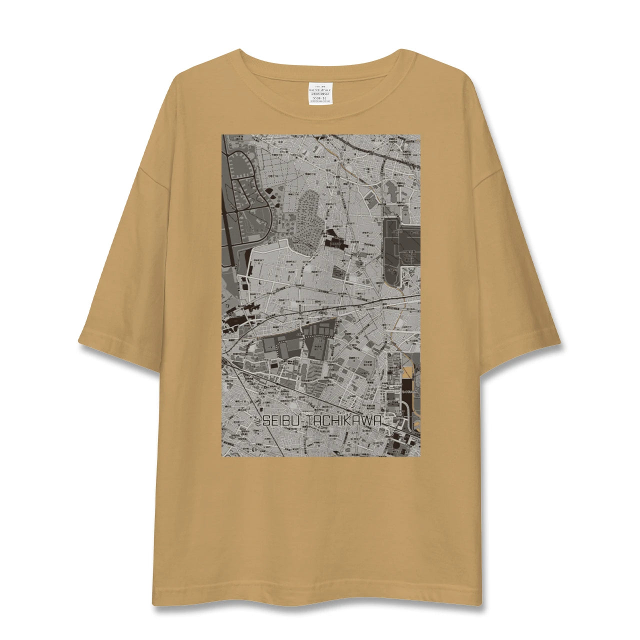 【西武立川(東京都)】地図柄ビッグシルエットTシャツ