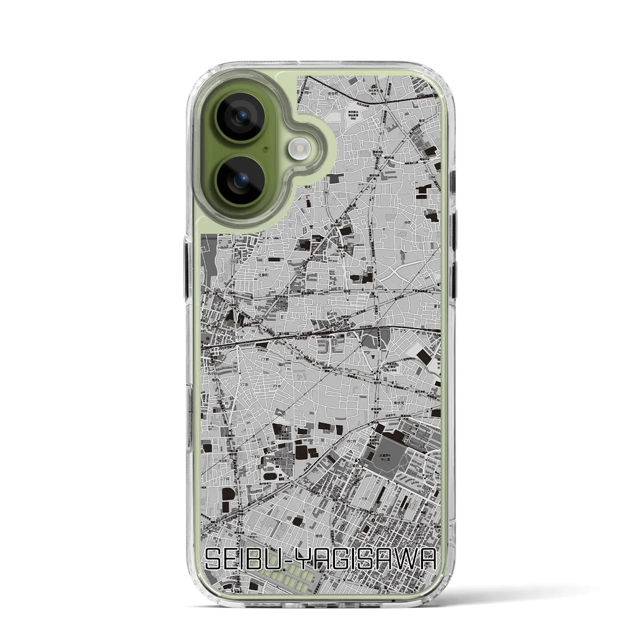 【西武柳沢(東京都)】地図柄iPhoneケース(MagSafeタイプ)