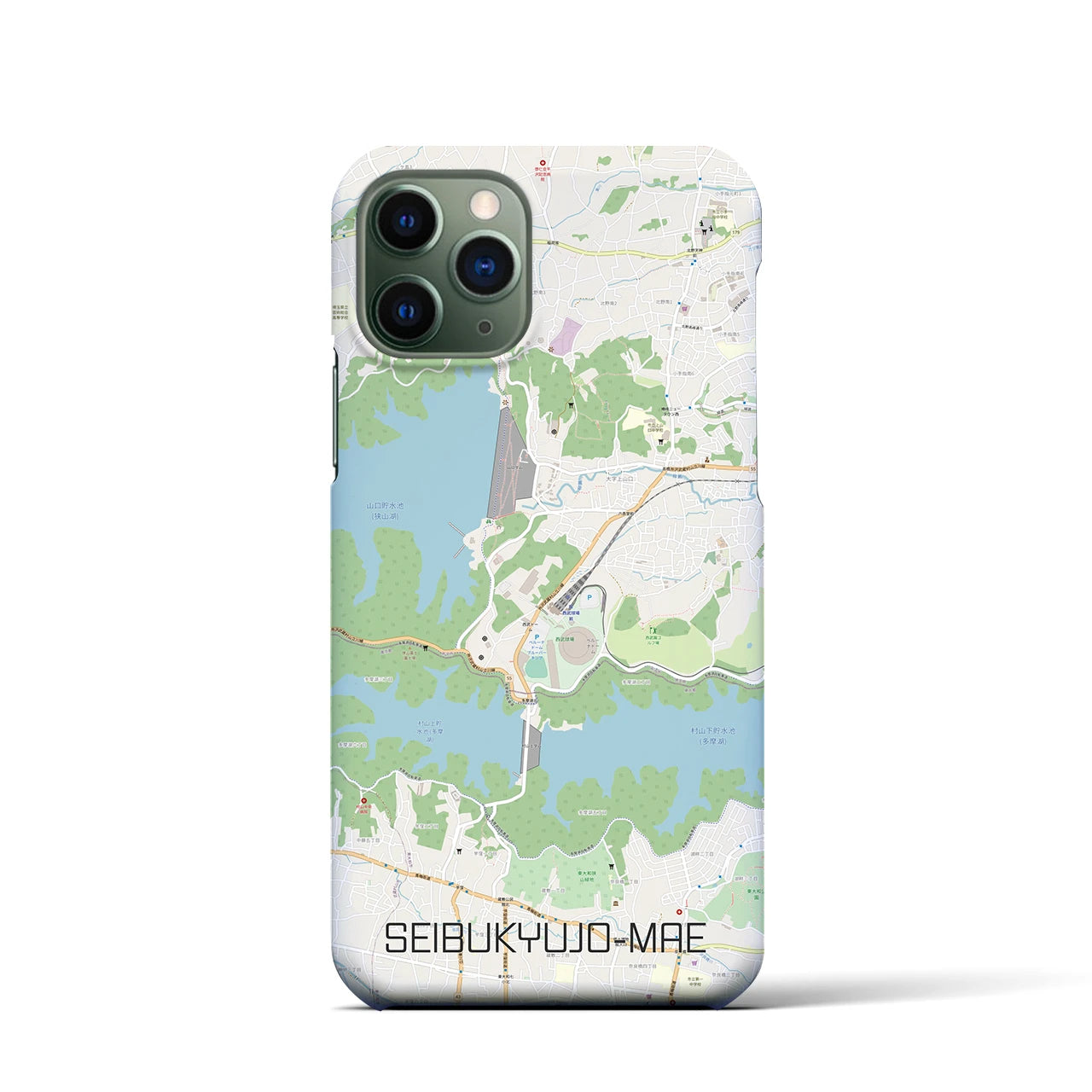 【西武球場前(埼玉県)】地図柄iPhoneケース(バックカバータイプ)