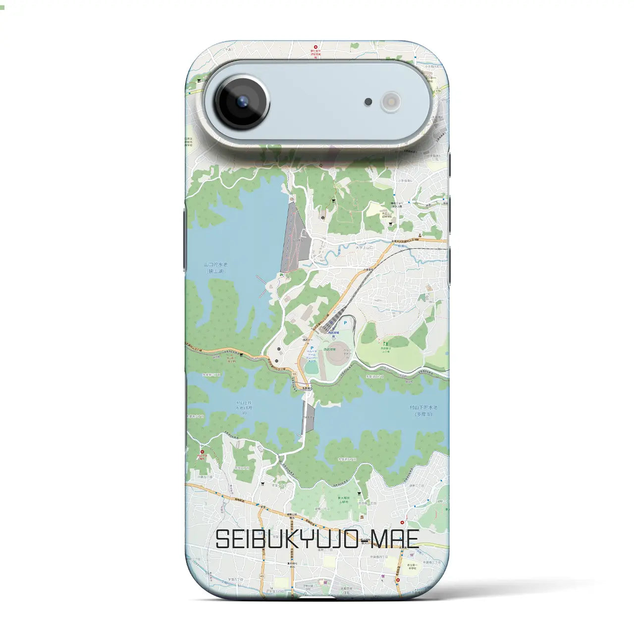 【西武球場前(埼玉県)】地図柄iPhoneケース(バックカバータイプ)