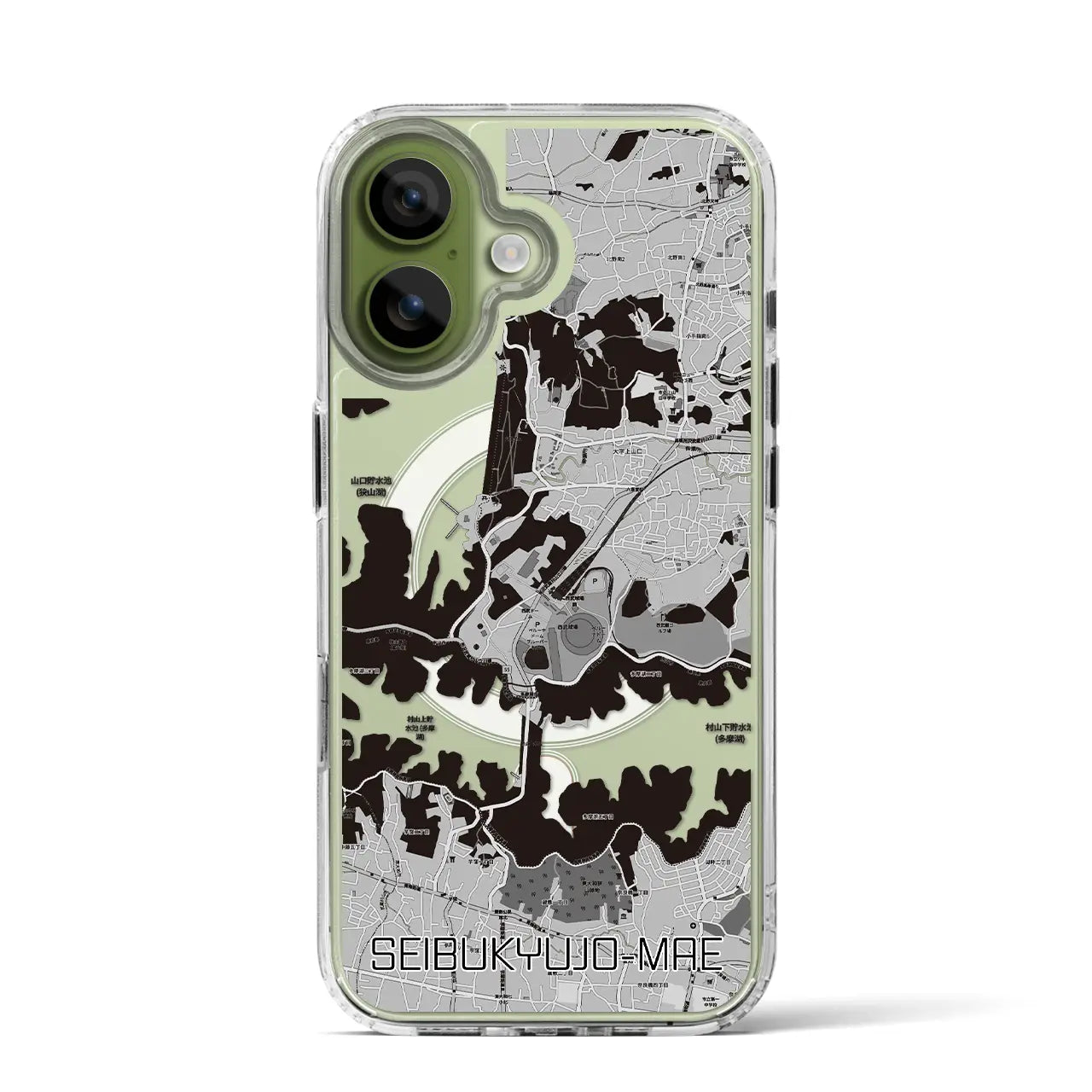 【西武球場前(埼玉県)】地図柄iPhoneケース(MagSafeタイプ)