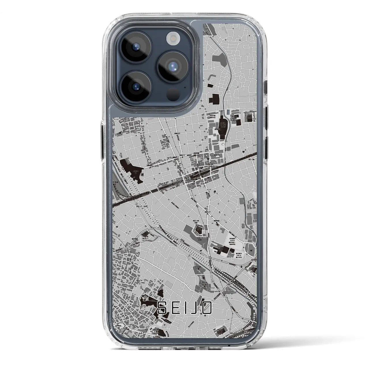 【成城(東京都)】地図柄iPhoneケース(MagSafeタイプ)