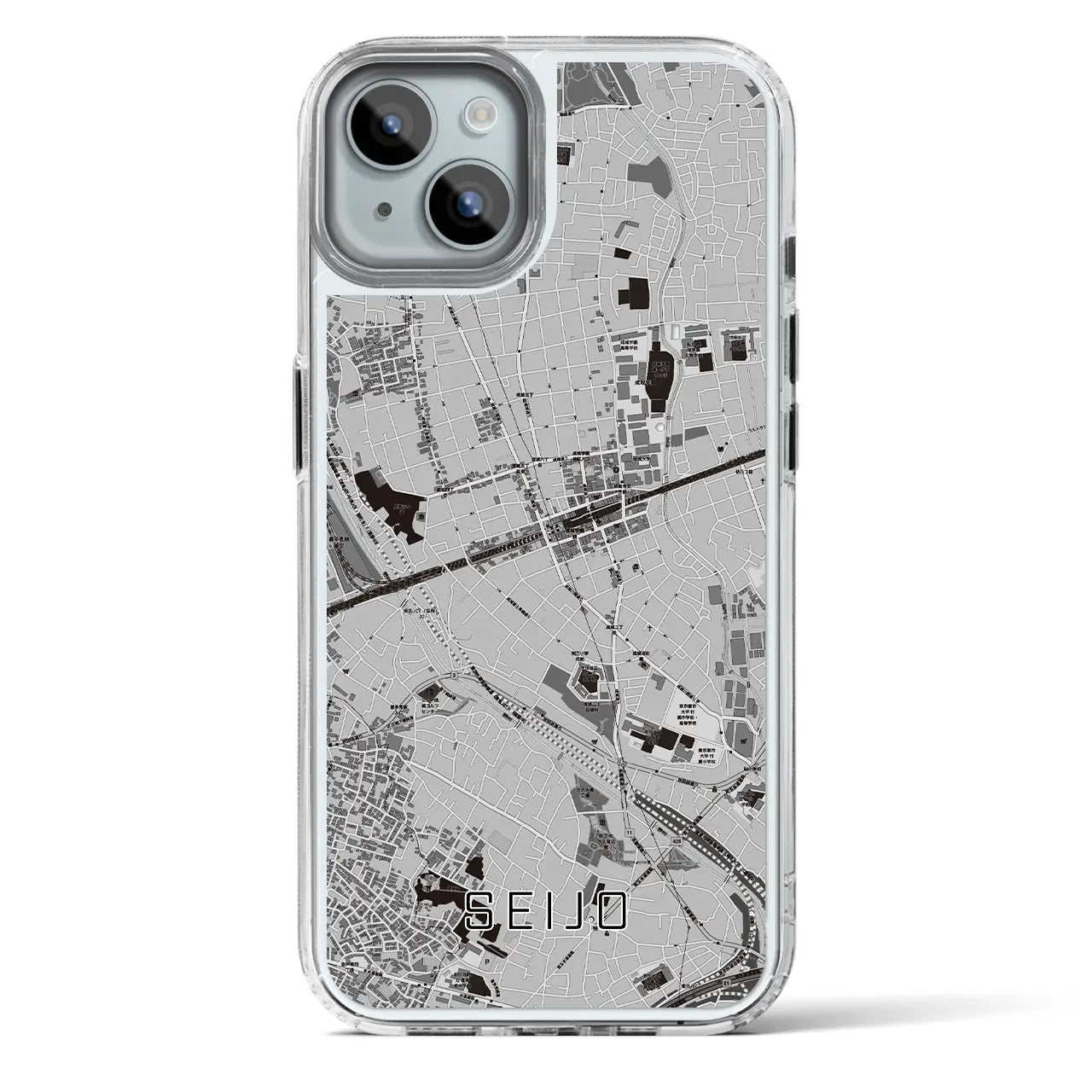 【成城(東京都)】地図柄iPhoneケース(MagSafeタイプ)