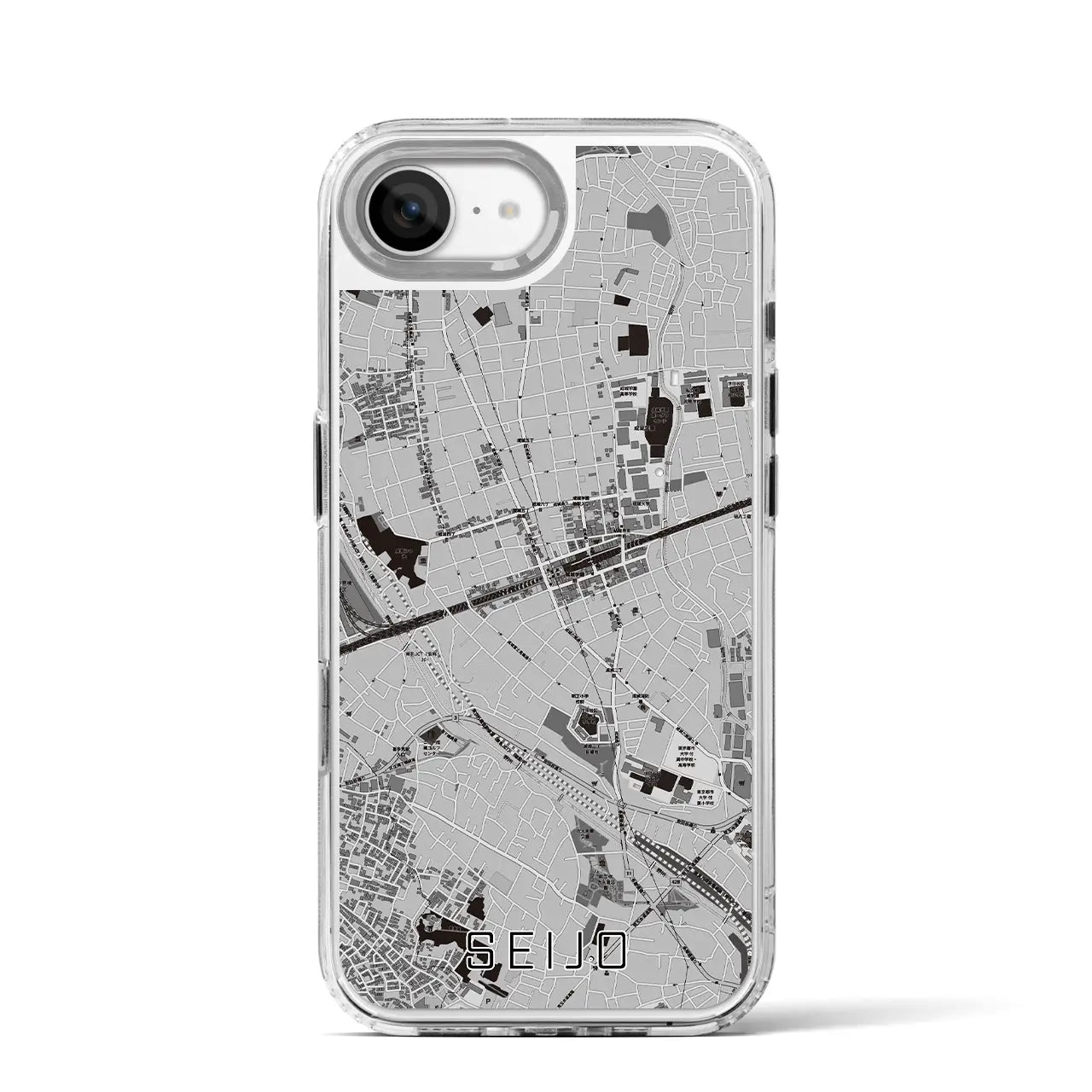 【成城(東京都)】地図柄iPhoneケース(MagSafeタイプ)