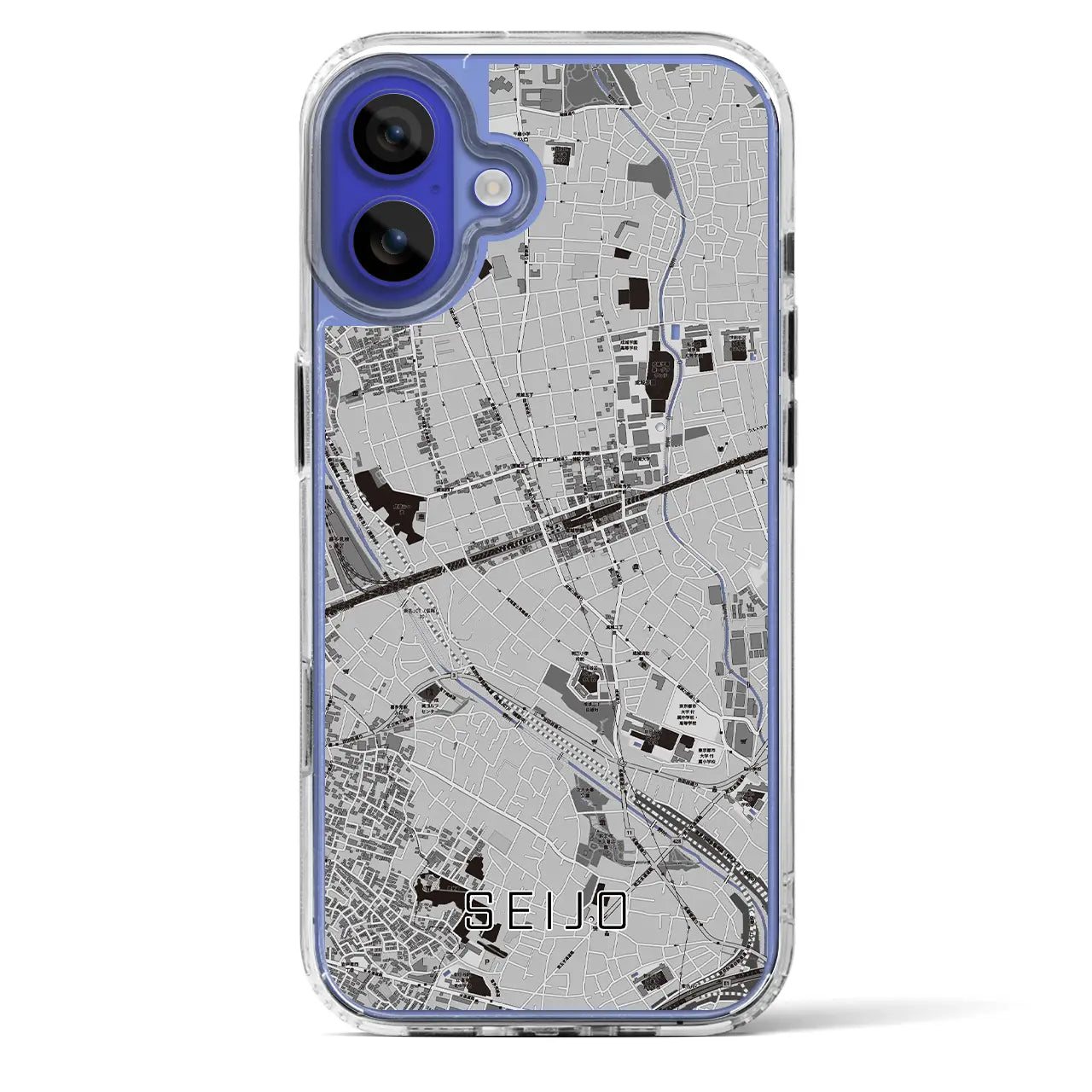 【成城(東京都)】地図柄iPhoneケース(MagSafeタイプ)
