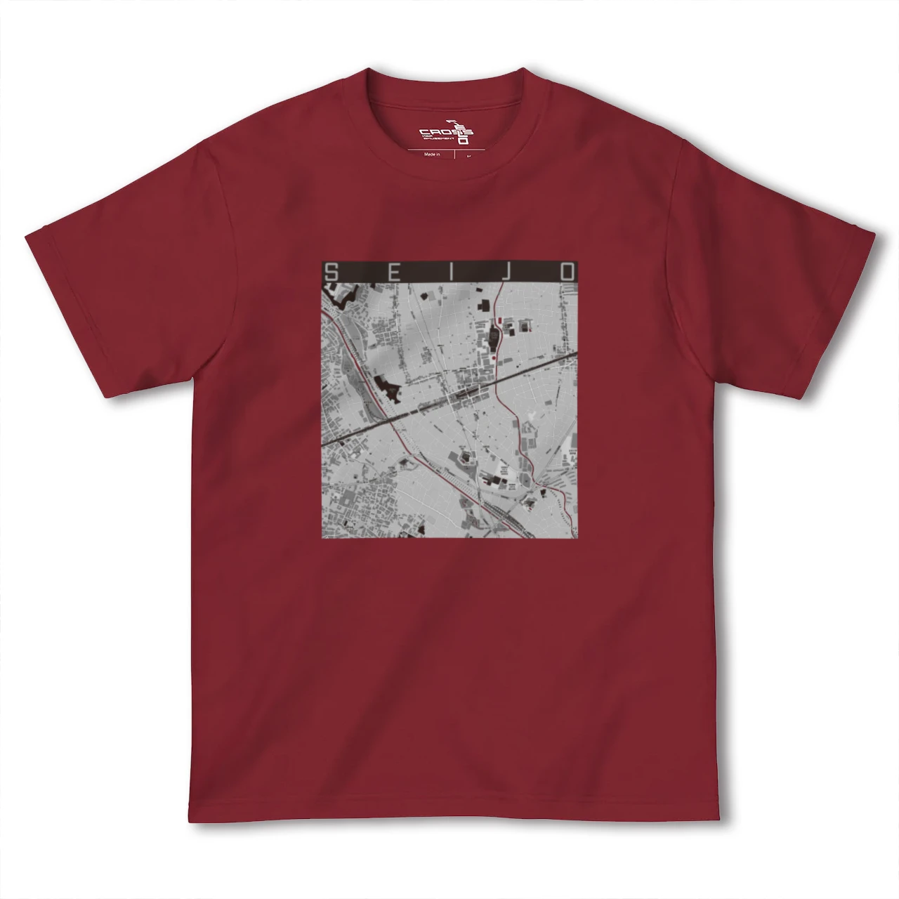 【成城(東京都)】地図柄ヘビーウェイトTシャツ