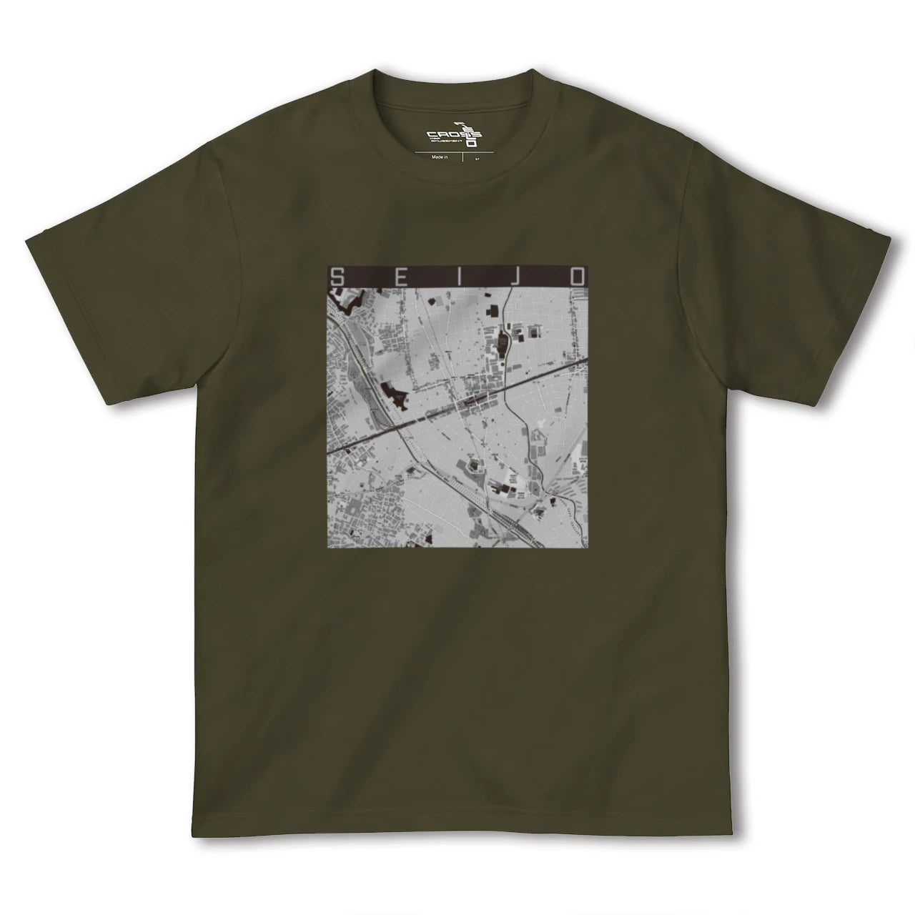 【成城(東京都)】地図柄ヘビーウェイトTシャツ