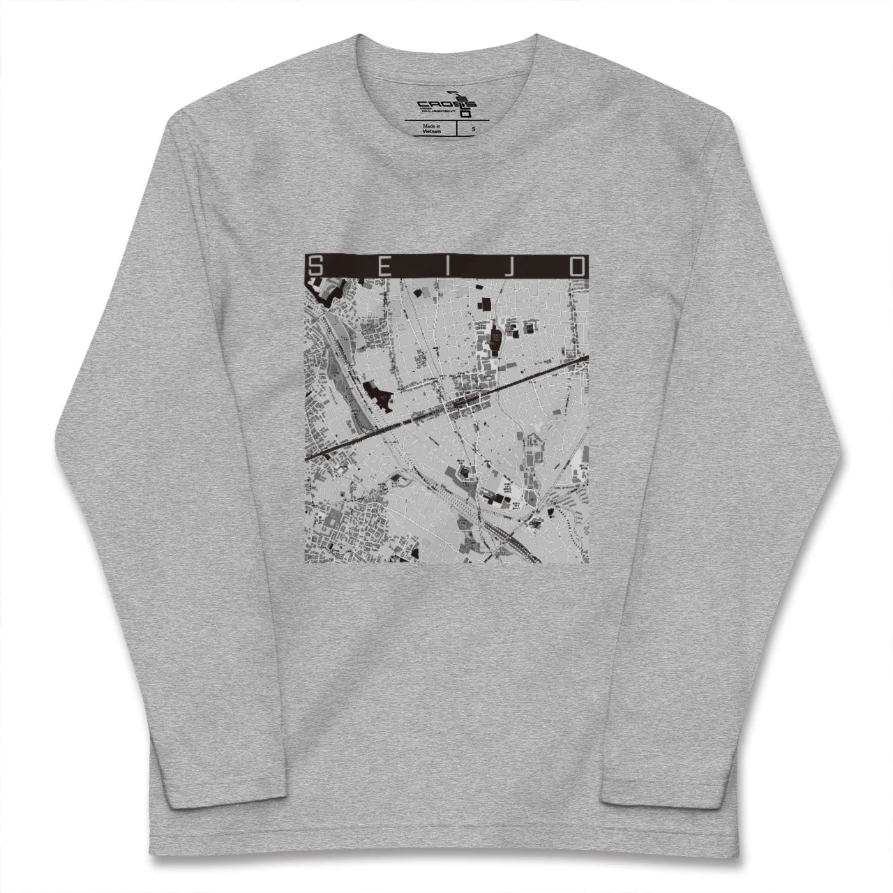【成城(東京都)】地図柄ロングスリーブTシャツ