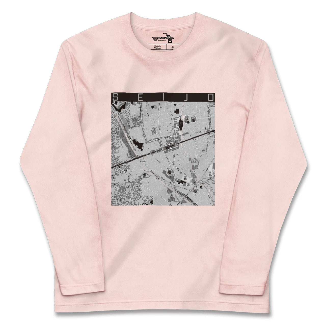 【成城(東京都)】地図柄ロングスリーブTシャツ