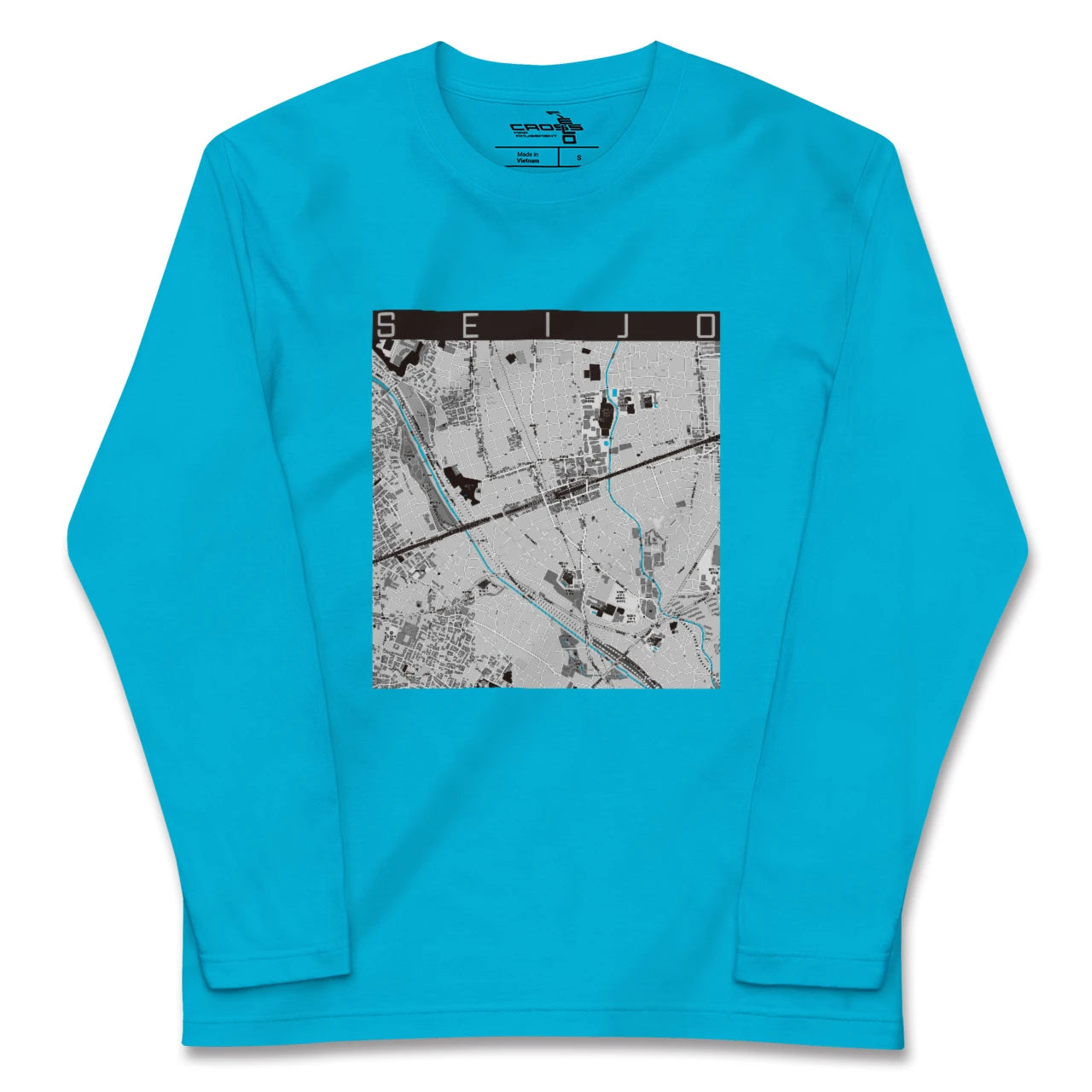 【成城(東京都)】地図柄ロングスリーブTシャツ