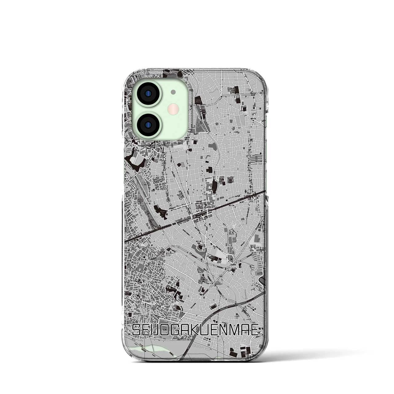 【成城学園前(東京都)】地図柄iPhoneケース(クリアタイプ)