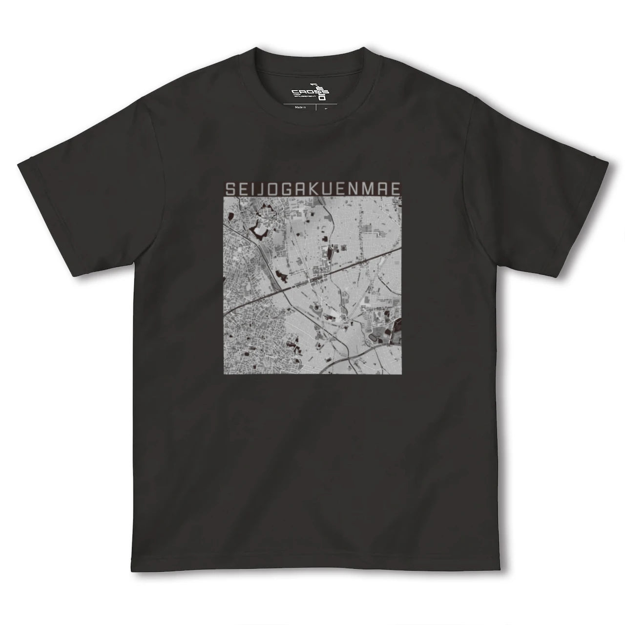 【成城学園前(東京都)】地図柄ヘビーウェイトTシャツ
