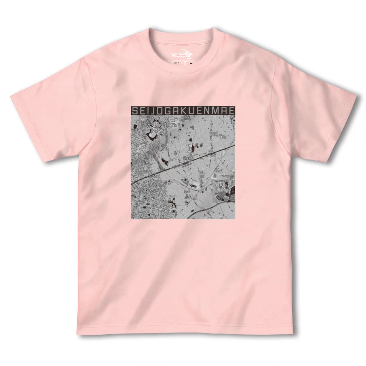 【成城学園前(東京都)】地図柄ヘビーウェイトTシャツ