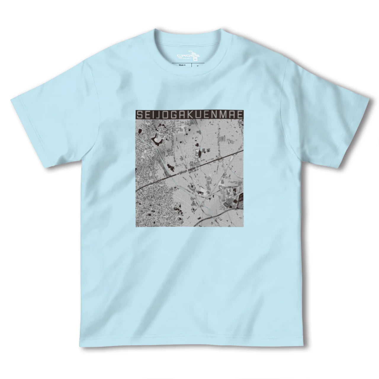 【成城学園前(東京都)】地図柄ヘビーウェイトTシャツ