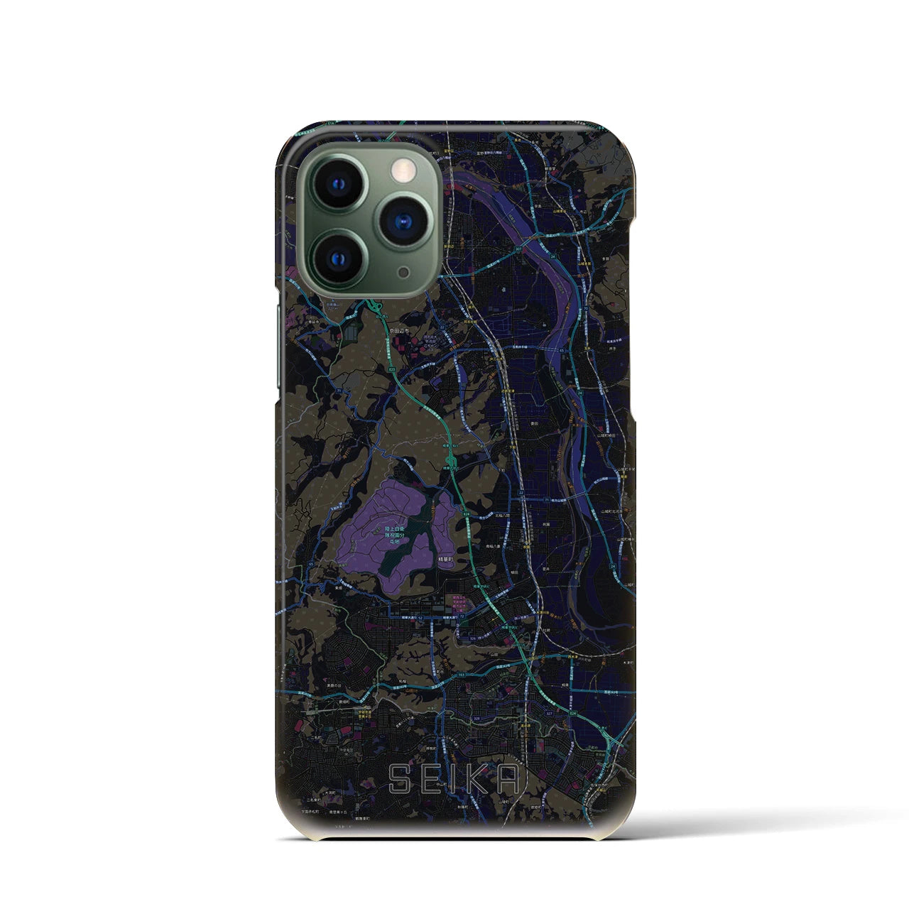 【精華(京都府)】地図柄iPhoneケース(バックカバータイプ)
