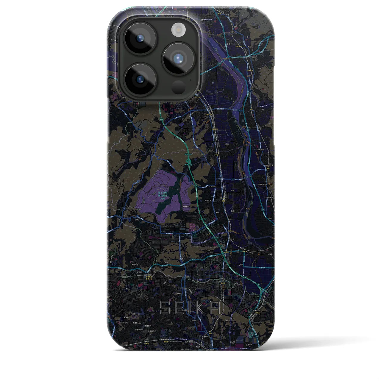 【精華(京都府)】地図柄iPhoneケース(バックカバータイプ)